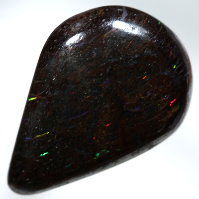 SOLID BOULDER OPAL Sparkles of bright red and green SEE VIDEO 